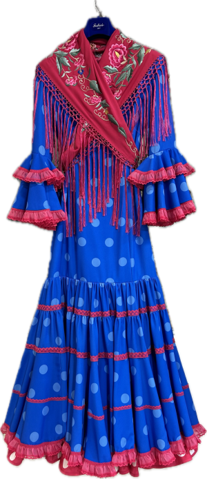 Traje de flamenca modelo canastero Guadalquivir 2025-22-alta costura flamenca.